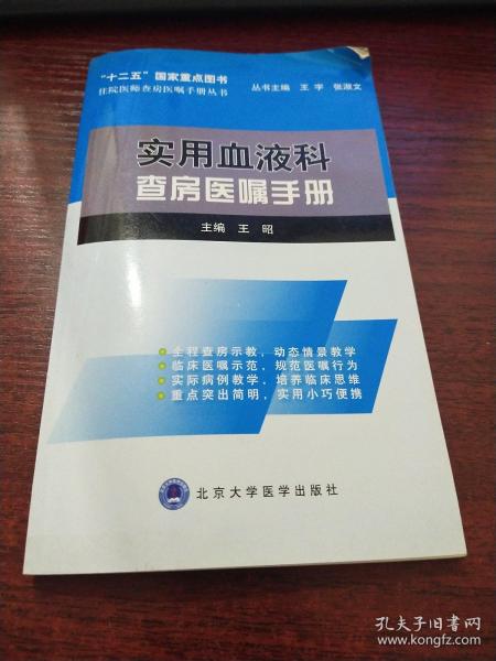 住院医师查房医嘱手册丛书：实用血液科查房医嘱手册