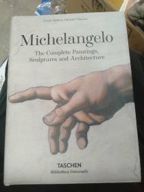 Michelangelo ： The Complete Paintings, Sculptures and Arch 英文原版 铜版纸彩印 米开朗基罗作品集