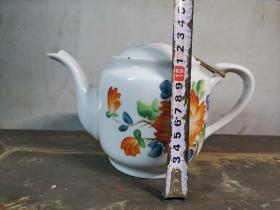 建国初期和平花卉茶壶
