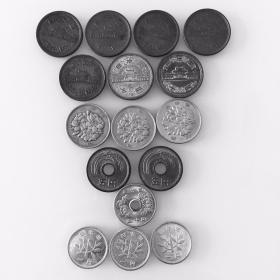 日本硬币 16枚 收藏纪念佳品