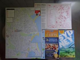 澳大利亚三城市地图（悉尼、堪培拉、凯恩斯） 80、00年代