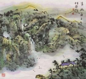 清幽47-44林成山水