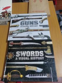 SWORDS  A VISUAL HISTORY+GUNS：A Visual History 精装 英文原版 画册（2本合售）