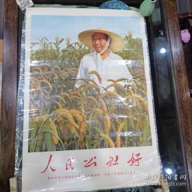 宣传画《人民公社好 我们的伟大领袖毛主席在大跃进的1958年巡视大江南北》河北人民美术出版社