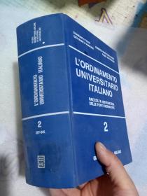 实物拍照；L'ORDINAMENTO  UNIVERSITARIO  ITALIANO   2