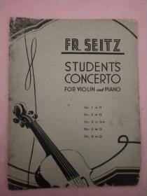 FR.SEITZ  STUDENTS CONCERTO【FOR  VIOLIN and PIANO】