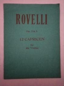 ROVELLI Op.3-5 12CAPRICEN【罗威利12首小提琴随想曲】