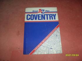 英文原版地图：Street A-Z Plan  COVENTRY（展开后94*71cm)