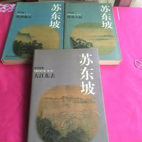 苏东坡长篇历史小说第一部把酒谢天；第二部大江东去；第三部海角天涯.3册合售