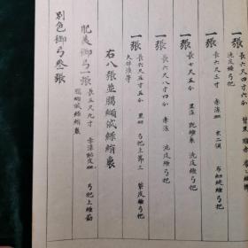 东大寺献物帐 1890年双色套印精写刻翻天平胜宝8年(756年)写本  皮纸原装，有贴条，魏晋笔法，王羲之书法舶载日本重要史料