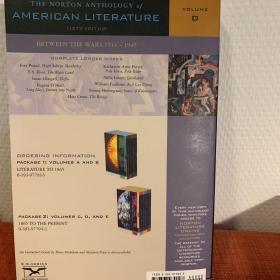 The Norton Anthology of American Literature. Sixth edition. Volumes C D and E 三册合售