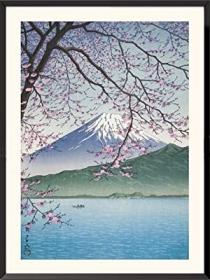 稀少  《 川濑巴水-艺术作品 》 彩色  30x40厘米  。