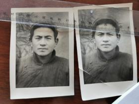 太和县1955年报给省厅的时庄村民代表 时仲平老照片两张