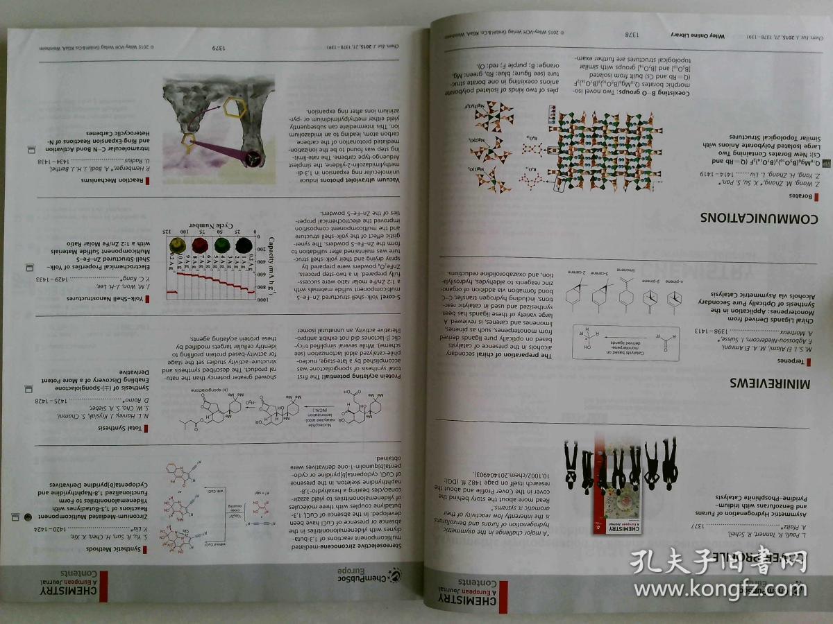 Chemistry: A European Journal 2015-21/4 欧洲化学学术期刊杂志