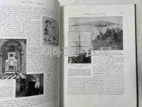 1897年/《女王六十年》/ 版皮面精装/大开插图本/Sixty Years a Queen Story of Victoria‘s Reign/ 33.5x25cm/内含南京条约签订，北京，南京等珍贵历史照片