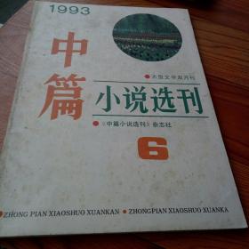 中篇小说选刊(双月刊)1993年第1、2、5、6期