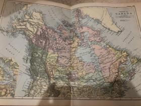 1895年 加拿大地图 50*35