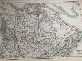 1895年加拿大地图