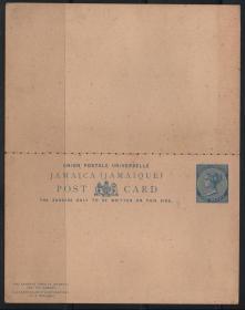 英属牙买加古典时期明信片、维多利亚女王，大英帝国辉煌时期名人