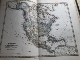 1877年北美洲地图