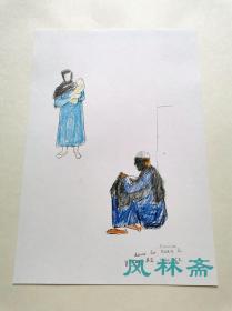 森芳雄《女》正四开二十叶 珂罗版画 油画大师的人物速写素描 河北伦明编修日本现代画家素描选集