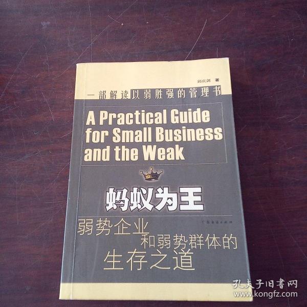 蚂蚁为王:弱势企业和弱势群体的生存之道