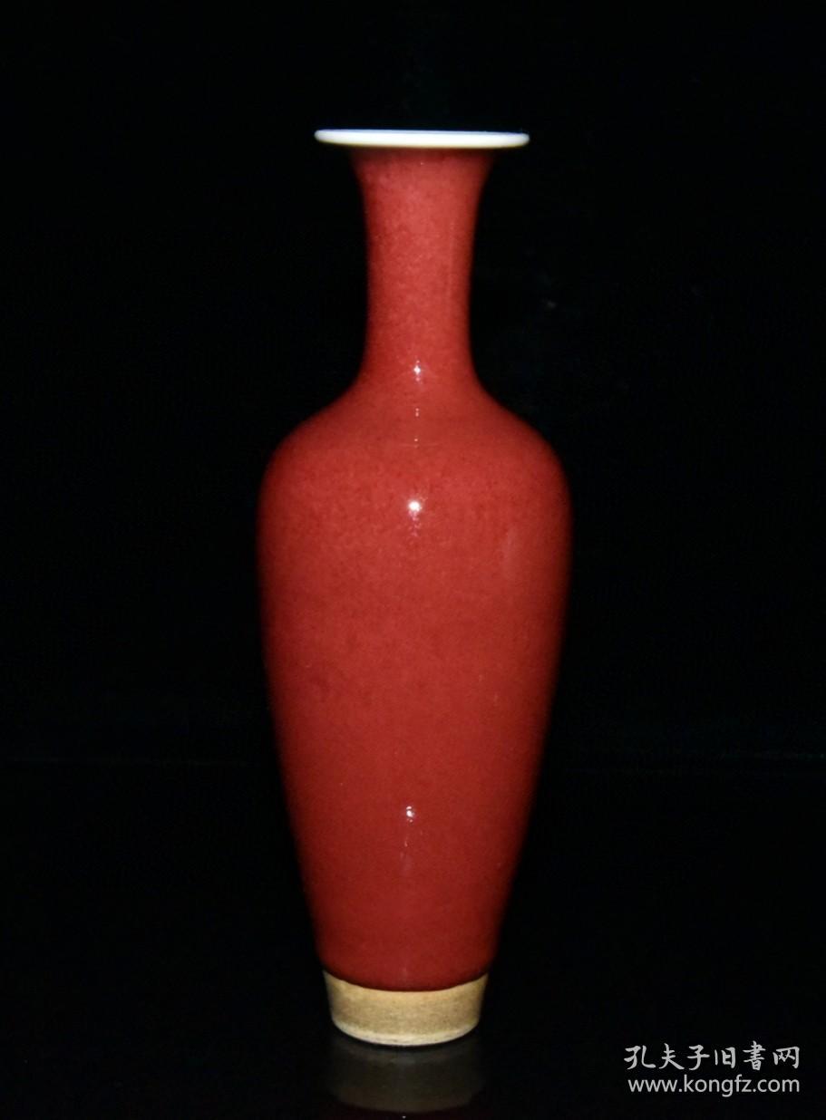 清代康熙霁红釉瓶1