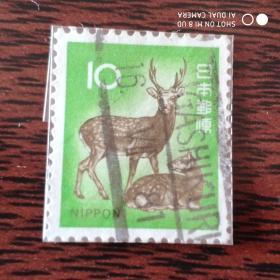旧日本邮票 梅花鹿