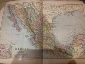 1895年 墨西哥地图