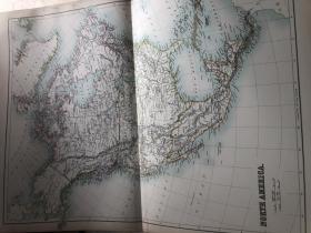 1895年 北美洲地图