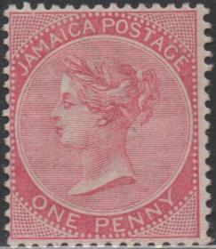 英联邦邮票D，英属牙买加1885年维多利亚女王，1p