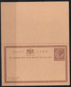 英属牙买加古典时期明信片，维多利亚女王 大英帝国辉煌时期名人