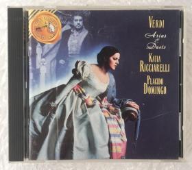 VERDI-ARIAS AND DUETS   RICCIARELLI . DOMINGO 威尔第《游吟诗人》 罗马爱乐乐团 多明戈 里恰蕾莉演唱 美国原版CD