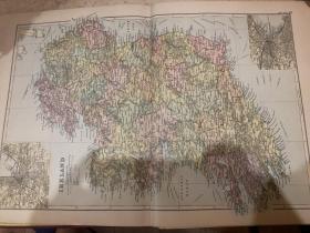 1895年 爱尔兰地图 50*35