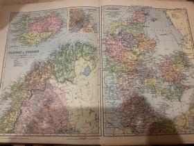1895年 丹麦地图
