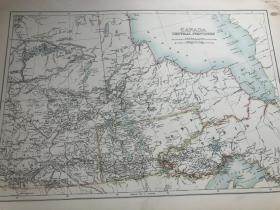 1895年 加拿大中部省地图