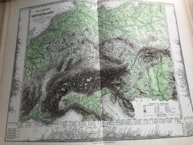 1877年 德意志帝国地形图