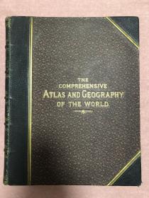 【包邮】1882年英语原版世界综合地图集 The Comprehensive Atlas and Geography