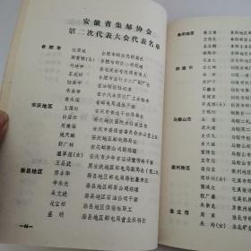 会刊（珍藏品）
安徽省集邮协会第二次代表大会
