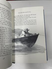 The Old Man and The Sea 《老人与海》Hemingway 海明威Franklin Library 1975 年出版  真皮精装收藏版 普利策奖书系之一