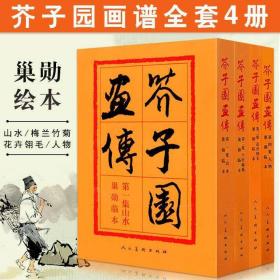 芥子园画传 第一集 山水、 第二集梅兰竹菊 、第三集花卉翎毛 、第四集 人物