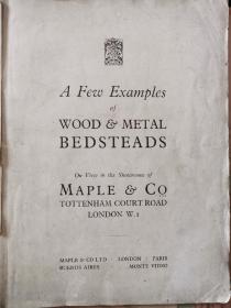 老家居（家具 床）样册MAPLE & Co Ltd，A Few Examples of WOOD & METAL BEDSTEADS，木与金属材质床具