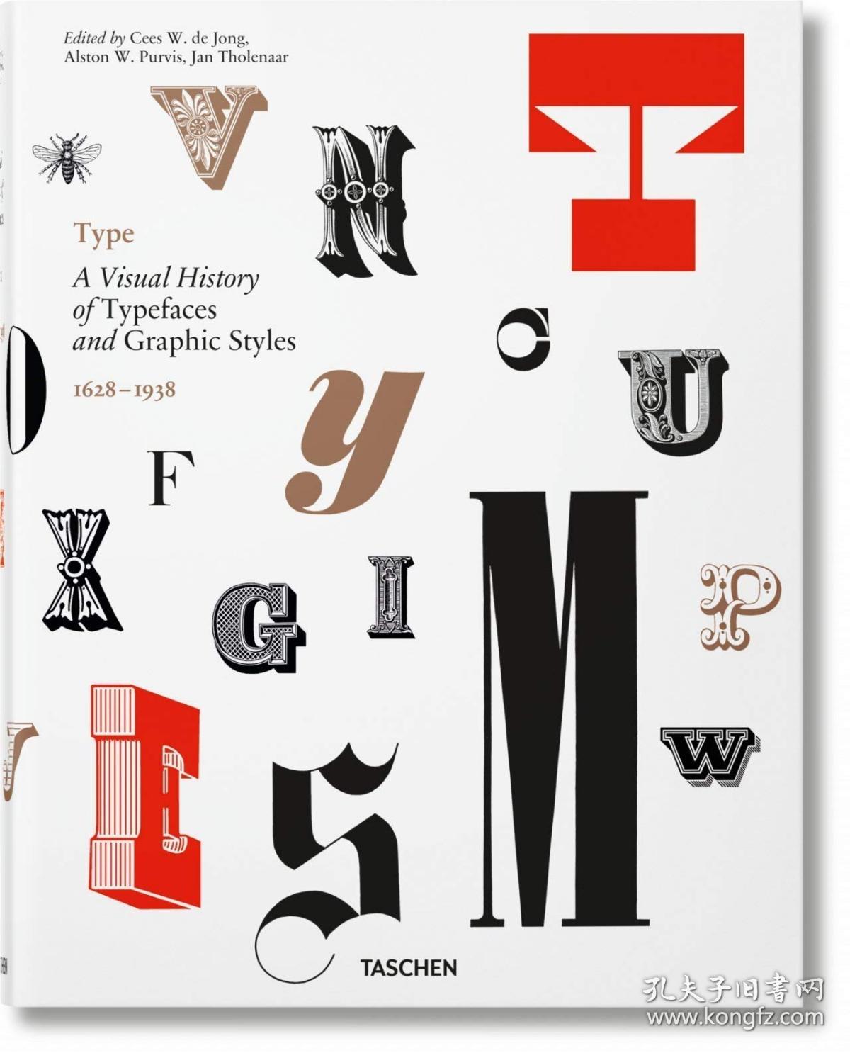 Type:A Visual History of字形：字体和图形样式设计英文原版TASCHEN塔森