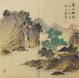 登山临水68-68张之鹰四尺斗方山水画