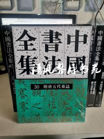 中国书法全集 30 隋唐五代墓志 16开精装 刘正成 荣宝斋出版社