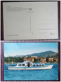 外国明信片，瑞士原版，日内瓦风光，品如图。