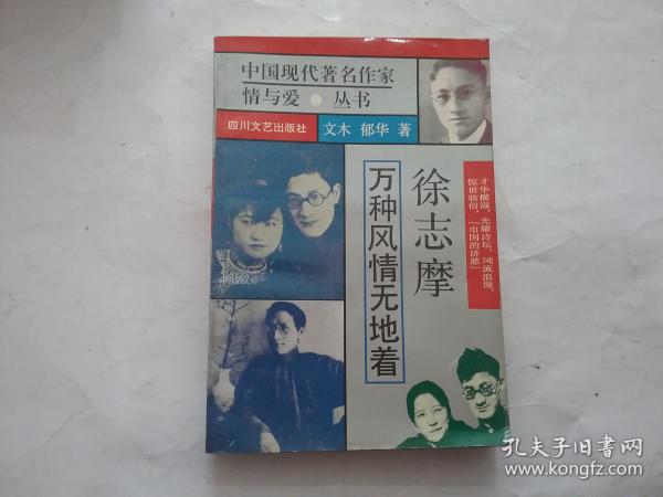 中国现代著名作家情与爱丛书 徐志摩 万种风情无地着