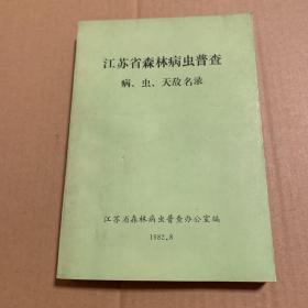 江苏省森林病虫普查病，虫，天敌名录