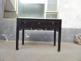 民国楸木书桌，可做画桌或电脑桌，完美漂亮，长120，宽60，高86