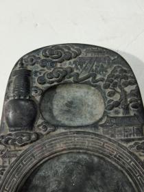 清代风光老砚台(精美漂亮)少见